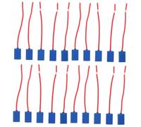 Ciieeo 20pcs Ceramic Headlight Socket Wiring Harness Pigtail Female Plug Car Light Wire Harness Retrofit Connector Heat Resistant Lamp Bulb Holder for Vehicle