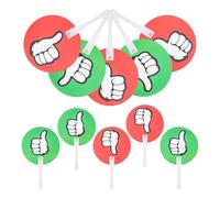 Ciieeo 20pcs Classroom Voting Paddles Yes No Signs Plastic Reusable Thumbs True False Paddles for Classroom Engagement and Boost Teaching Effectiveness in Instant Feedback Sessions