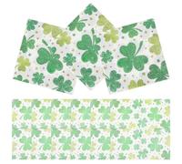 Ciieeo 20pcs Clover Party Napkins St Patricks Day Adorable Patterned Paper Napkins Themed Party Supplies Disposable Dinner for St Patricks Day Decor