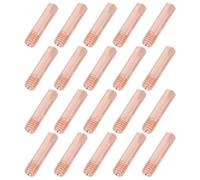 Ciieeo 20pcs Copper Mig Welding Contact Tips with M6 Threaded Design, Heat Resistant and High Conductivity Consumables for Workshop and DIY Wire Feed Welders