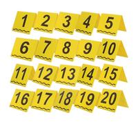 Ciieeo 20pcs Evidence Markers with Measurement Scale, Portable and Lightweight Plastic Crime Scene Tags for Forensic Investigation and Evidence Collection