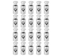 Ciieeo 20pcs Fixing Buckles for Barbecue Skewers Silver Iron Wire Heat Resistant Easy Installation BBQ Accessories for Home Parties