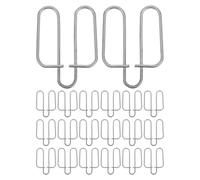 Ciieeo 20pcs Galvanized Cage Fixing Clips Spring Fasteners for Rabbit and Poultry Feeding Box Cage Door Lock Replacement Accessories