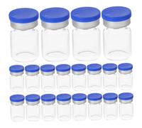 Ciieeo 20pcs Glass Vials Small Storage Bottles with Caps Versatile Laboratory Glass Containers for Essential Oils Chemistry Samples and Party Decorations
