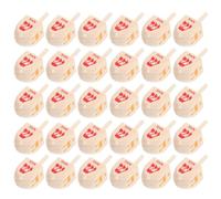 Ciieeo 20pcs Handmade Wooden Dreidels for Hanukkah Festive Spinning Tops for Family Celebrations Thoughtful Educational and Home Decor