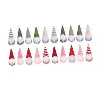 Ciieeo 20pcs Hanging Christmas Tree Gonk Ornaments Unique Baubles Christmas Decorations Outdoor Gnome Decor