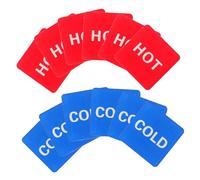 Ciieeo 20pcs Hot and Cold Distinction Sign Hot and Cold Water Heater Label Bathroom Labels Bathroom Sink Stickers Bathtub Stick