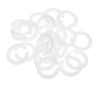 Ciieeo 20pcs Lampshade Converter Ring E27 to E14 Reducer Rings Plastic Compact Design Simple Structure White for Business Lighting and Office Lighting
