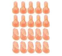 Ciieeo 20pcs Manicure Practice Finger Fake Nail Art Finger Training Models for Nail Art Practice Gel Display