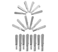 Ciieeo 20pcs Metal Clevis Quick Link Clips Thread Self-locking Iron Fixing Wing for Rc Airplanes Helicopters Model Replacement Parts Compatible with Fixed-wing Rc Models