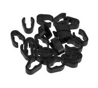 Ciieeo 20pcs Mic Stand Cable Clips Holder Boom Pole Cable Clip Organizer Flexible Mic Clamps for Stand Accessories Mount for Boom Pole Holder