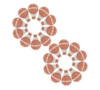 Ciieeo 20pcs Miniature Wooden Hot Air Balloon Charms Unfinished Craft Ornaments Smooth Natural Wood Slices for DIY Travel Souvenirs Office Desk Decorations