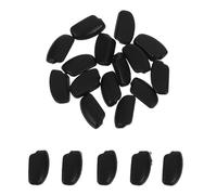 Ciieeo 20pcs Push-in Glasses Nose Pads Silicone Non Slip Eye Glasses Nose Grip Replacement Soft Comfortable Cushions Easy Installation for Sports and Daily Movements Black