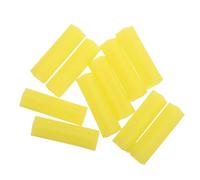 Ciieeo 20pcs Silicone Cuticle Scissors Protective Sleeves with Easy to Clean, Enhanced Protection for Personal Nail Care Routines and Family Gatherings, Travel-friendly Yellow Nipper