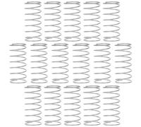 Ciieeo 20pcs Stainless Steel Toilet Tank Cover Flush Button Springs, High Tension Mini Compression Coil for Universal Cistern Push Button Replacement, Bathroom Fixture Repair Parts