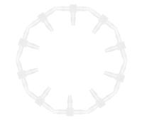 Ciieeo 20pcs T-Type Barbed Tee Connectors 3.9mm Od Plastic Pipe Fittings Reducing Tee Set for Garden Hose Irrigation and Plumbing Maintenance