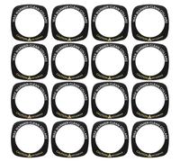 Ciieeo 20pcs Wax Warmer Protective Ring Mat for Waxing Machines, Black Plastic Collar High Compatibility and Stable Performance, for Personal Waxing Environments and Salon Use,