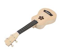 Ciieeo 21-inch DIY Ukulele Kit Soprano Size with Basswood Body, Plastic Fingerboard and Nylon Strings, Hand Painting Musical Instrument and Beginners