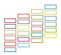 Ciieeo 24pcs Dry Erase Magnets Magnetic Labels Pet Material Easy to Write on No Residue Assorted Colour for Market and Organization Use