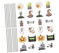 Ciieeo 24Pcs Halloween Theme Beverage Straws Paper Straws with Adorable Pumpkin Designs for Party Decorations and Fun Drinks