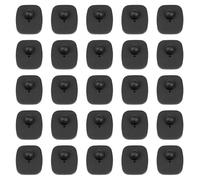 Ciieeo 25Pcs Black ABS Mini Anti-Theft Security Tags for Clothing, Hard Plastic RFID Protective Labels, Sturdy Retail Theft Prevention for Supermarket and Apparel
