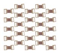 Ciieeo 25pcs Elastic Securing Clips Metal Aluminum Clasps Light Brown Compression Fastener Hooks for Orthopedic and Crepe Wraps