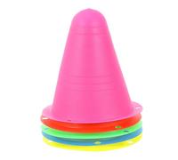 Ciieeo 25Pcs Roller Skating Training Marker Cones Set, Colorful Windproof Outdoor Skating Obstacle Pylons for Agility and Road Practice