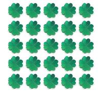 Ciieeo 25pcs St Patricks Day Four Leaf Clover Memo Clip for Journals Planners Cute Office Paperclips for Wedding Irish Party Favor Small Document Clips