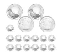 Ciieeo 25pcs Transparent Beaded Chain Crimp Stops for Vertical Blinds, Shades, and Drapes, Secure Bead Chain Fixers for Adjusting Blind Position