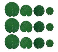 Ciieeo 26pcs Pool Water Lily Pads: Realistic Lily Pads Leaves - Decorative Floating Lotus Leaves for Home Garden Patio Pond Green
