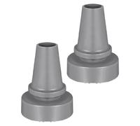 Ciieeo 2pcs 22mm Diameter Anti-Slip Rubber Cane Tips Replacement Foot Pads for Walking Sticks and Crutches, Grey Sturdy Mobility Aid Accessories for Enhanced Stability and Safety