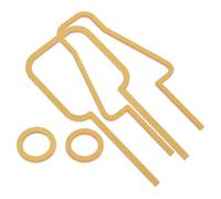 Ciieeo 2pcs 3d Acrylic Men Women Bathroom Signs, Self-adhesive Restroom Plaques for Office and Business, Gold Gender Identification Plates for Public Toilet Door