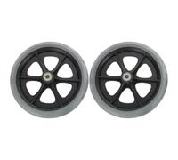 Ciieeo 2pcs 8-inch Gray Front Caster Wheels for Wheelchair Replacement Sturdy Wheelchair Attachment Wheels for Walkers and Mobility Aids Front Small Accessories for Indoor and Outdoor Use