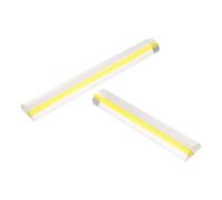 Ciieeo 2pcs Acrylic Magnifying Rulers for Reading with Guide Lines, Comfortable Grip and Smoothly Polished Edges, 6.3" 8.7" for Detailed Reading Tasks in Libraries at Home