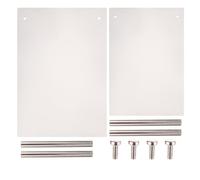 Ciieeo 2pcs Acrylic Nail Display Board for Nail Art Salon and Manicure Models Hard to Break White Tip Practice Board to Arrange Polish for Beginners and Practice Learners