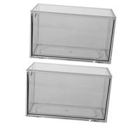Ciieeo 2pcs Acrylic Tea Bag Organizer Drawers Stackable Storage Box for Kitchen and Office Transparent Holder for Coffee Spices Sugar Packets Compact and Easy-clean