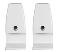 Ciieeo 2pcs Adjustable Aluminum Alloy Desk Screen Partition Clamps White T-Shaped Base Holders for Office Privacy Dividers, Desktop Glass and Wood Panel Support Brackets