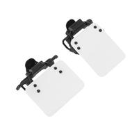 Ciieeo 2pcs Adjustable Archery Glasses Blinder Clip Patches for Shooting Glasses, Standard Vertical and Horizontal White Occluder Eye Masks for Training and Target Practice