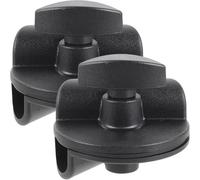 Ciieeo 2Pcs Adjustable Microphone Arm Clamps Rotatable Mic Clips for Boom Stand Desk Mount Universal Mic Holder Clips Compatible with 15Mm to 19Mm Rods for Recording and Live Broadcast