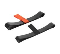 Ciieeo 2pcs Adjustable Rubber Scuba for 12L Cylinders, Elastic Diving Gas Cylinder Retention Bands with Side Mounting for Dive Gear Security, Black and Orange