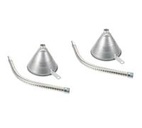 Ciieeo 2pcs Automotive Transmission Funnel Wide Mouth Flexible Iron Oil Funnel for Smooth Fluid Transfer Durable Compact Design for Oil Changes and Fueling Machinery