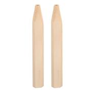 Ciieeo 2pcs Badminton Racket Handle Grip 7.66in - Replacement Wooden Repair Handle Accessories for Competitive Play Refurbishment