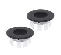 Ciieeo 2pcs Bathroom Sink Overflow Ring Covers Antique Black Ceramic Basin Overflow Drain Hole Covers for Wash Basin Sink Hole Drain Replacement Accessories