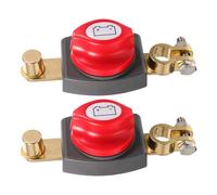 Ciieeo 2pcs Battery Disconnect Switch with Extended Knob Top Post Kill Switch for Car Rv Utv Atv Secure Power Isolation Easy Installation Battery Isolator