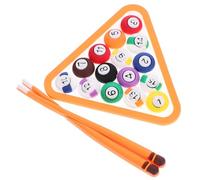 Ciieeo 2Pcs Billiards Cake Decoration Set, Soft Silicone Snooker Pool Theme Ornaments for Birthday Cake Baking DIY Festive Adornment