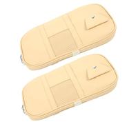 Ciieeo 2pcs Car Storage Bag Visor Organizer Sun Visor Pouch for Cards Cash Pen Sunglasses Interior Accessories Pocket for Car Truck