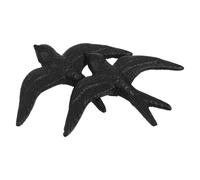 Ciieeo 2pcs Cast Iron Bird Wall Sculptures Vintage Metal Swallow Decor for Living Room Bedroom Garden Porch Rustic Western Style Easy Hang Ornamental Art