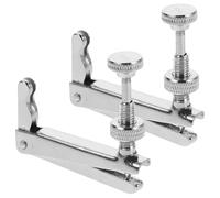 Ciieeo 2pcs Cello Tuners Fine Tuning Screws Stainless Steel Silver String Tightening Easy Operation Accessories for Beginner Cellists 3/4-4/4 Size