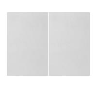 Ciieeo 2pcs Ceramic Fiber Furnace Insulation Board High Temperature Stability Heat Insulation Noise Reduction White 11.8x8 Inch for Industrial Environments