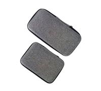Ciieeo 2pcs Collar Clip Headset Storage Bags with Microphone and Cable Organizer, Portable Earphone Mic Cases 18.5x9.5x4cm 13.8x9.8x3.8cm for Travel and Daily Use